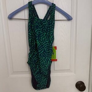 Speedo Blue and Green Swimwear